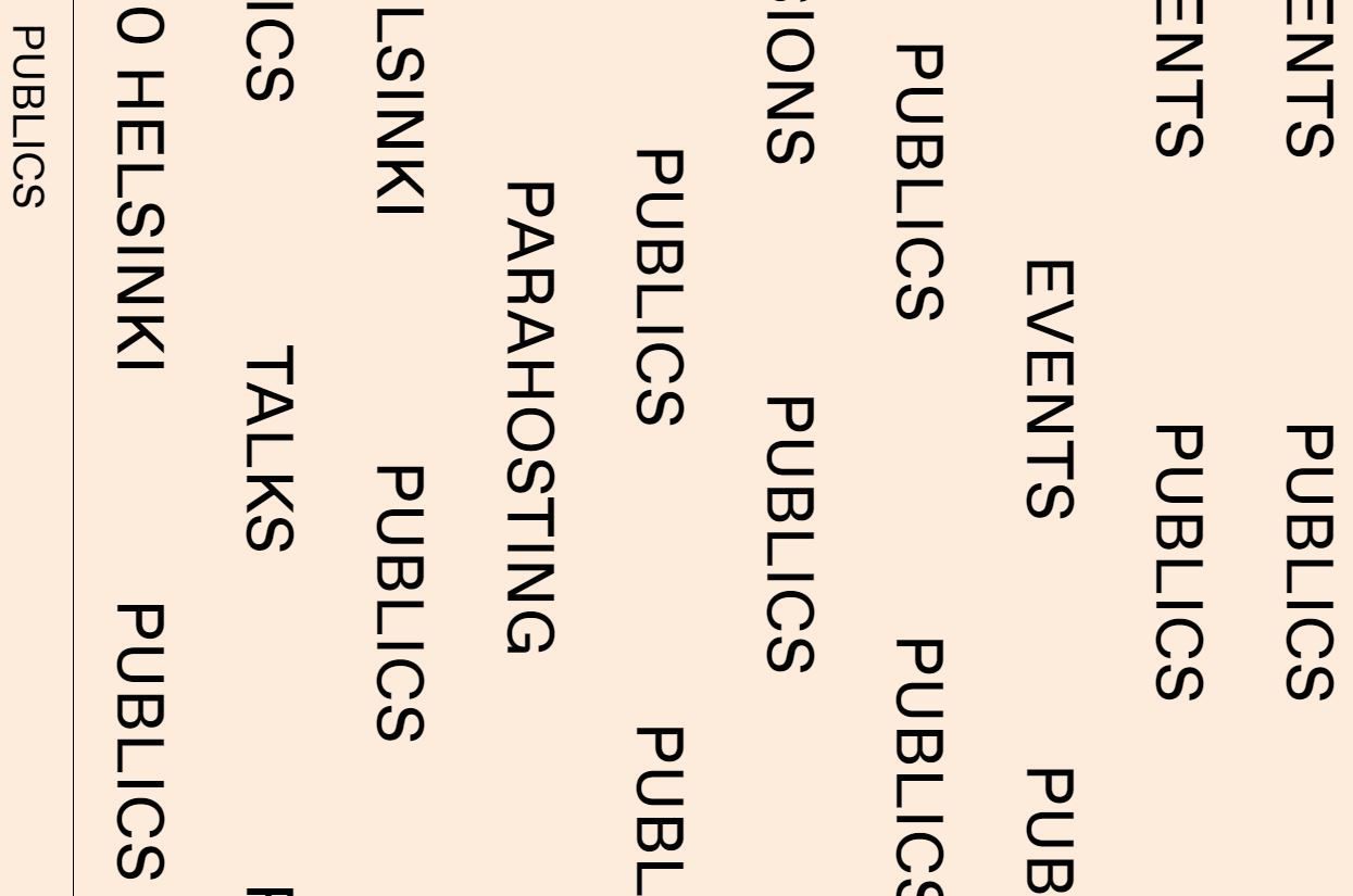 "Publics" tekstiä.